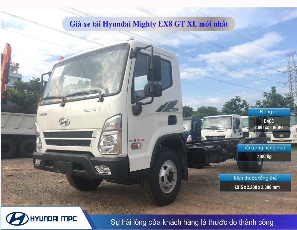Xe tải Hyundai EX8 GT XL thùng dài 6.2m